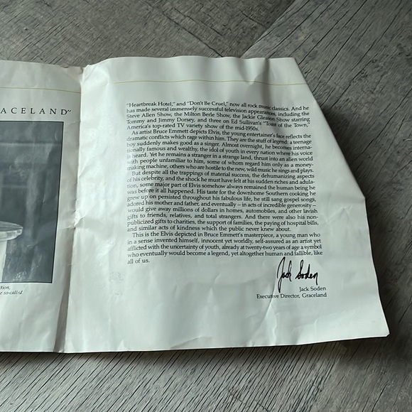 Elvis Presley Gates of Graceland Plate - Picture 6 of 7